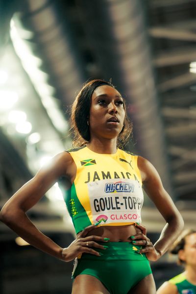 Natoya Goule-Toppin (JAM/Jamaica) im 800m Halbfinale am 02.03.2024 bei den World Athletics Indoor Championships in Glasgow (Schottland / Vereinigtes Königreich)