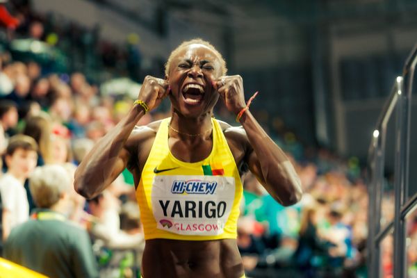 Noelie Yarigo (BEN) am 02.03.2024 bei den World Athletics Indoor Championships in Glasgow (Schottland / Vereinigtes Königreich)