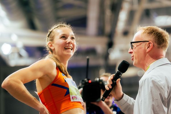 Femke Bol (NED/Netherlands) am 02.03.2024 bei den World Athletics Indoor Championships in Glasgow (Schottland / Vereinigtes Königreich)