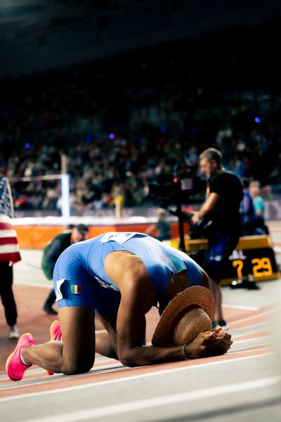 Lorenzo Ndele Simonelli (ITA/Italy) am 02.03.2024 bei den World Athletics Indoor Championships in Glasgow (Schottland / Vereinigtes Königreich)