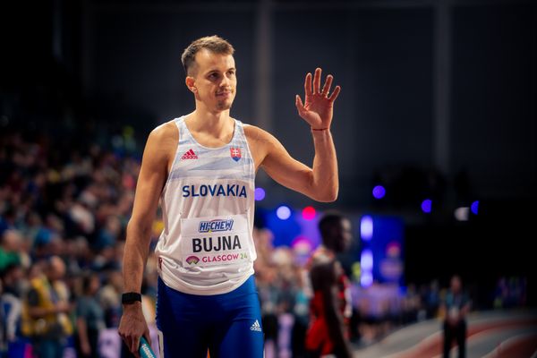 Simon Bujna (SVK/Slovakia) am 03.03.2024 bei den World Athletics Indoor Championships in Glasgow (Schottland / Vereinigtes Königreich)