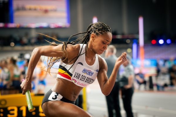 Naomi Van Den Broeck (BEL/Belgium) am 03.03.2024 bei den World Athletics Indoor Championships in Glasgow (Schottland / Vereinigtes Königreich)