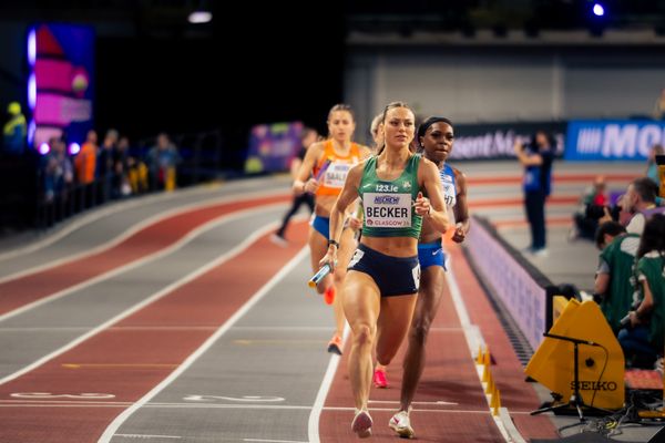 Sophie Becker (IRL/Ireland); 4x400m Staffel am 03.03.2024 bei den World Athletics Indoor Championships in Glasgow (Schottland / Vereinigtes Königreich)