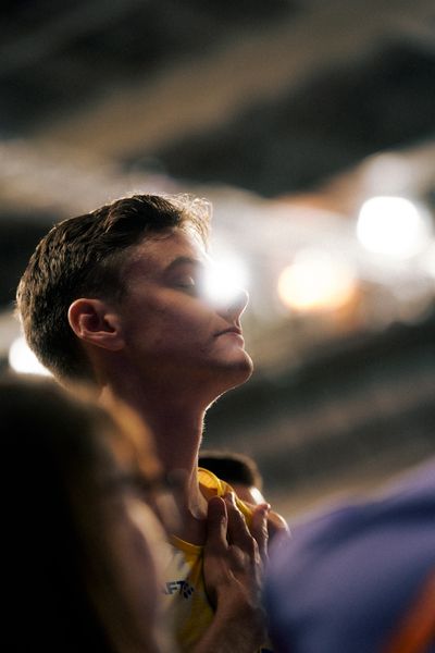 Samuel Pihlström (SWE/Sweden) am 03.03.2024 bei den World Athletics Indoor Championships in Glasgow (Schottland / Vereinigtes Königreich)