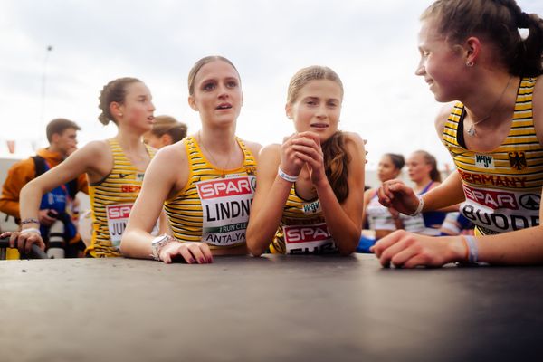Jule Jutta Lindner (Germany), Julia Ehrle (Germany) am 08.12.2024 bei den Crosslauf-Europameisterschaften in Antalya