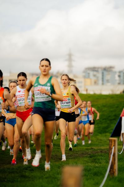 Pia Schlattmann (Germany) am 08.12.2024 bei den Crosslauf-Europameisterschaften in Antalya