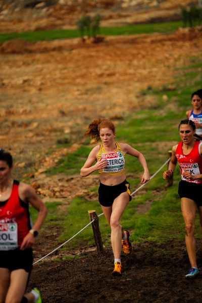 Eva Dieterich (Germany) am 08.12.2024 bei den Crosslauf-Europameisterschaften in Antalya