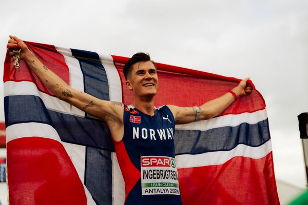 Jakob Ingebrigtsen (Norway) am 08.12.2024 bei den Crosslauf-Europameisterschaften in Antalya