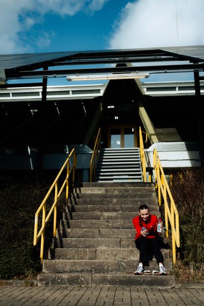 Luna Fischer (VfL Eintracht Hannover) bei den deutschenHallenmeisterschaften am 23.02.2025 in der Helmut-Körnig-Halle in Dortmund