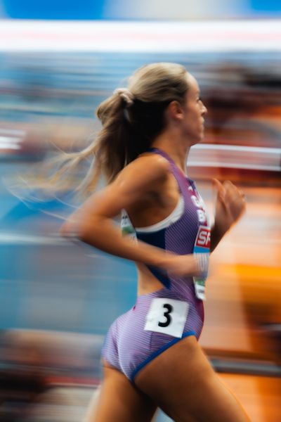 Georgia Hunter Bell (GBR/Great Britain) during the European Athletics Indoor Championships on 06/03/2025 at the Omnisport Arena in Apeldoorn