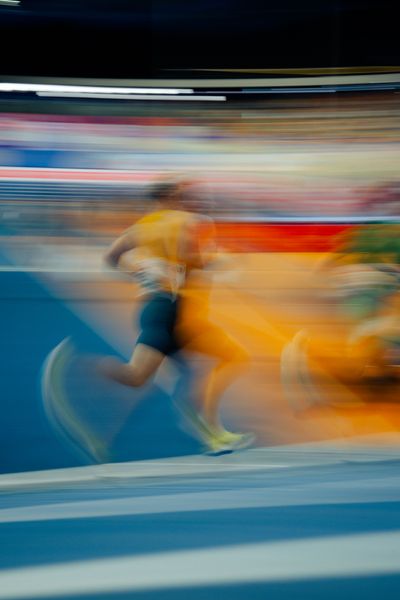 during the European Athletics Indoor Championships on 08/03/2025 at the Omnisport Arena in Apeldoorn