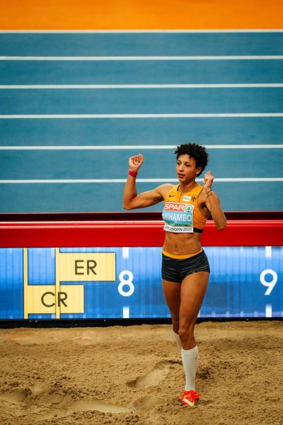 Malaika Mihambo (GER) during the European Athletics Indoor Championships on 07/03/2025 at the Omnisport Arena in Apeldoorn