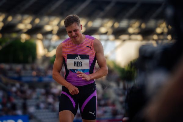 Max Heß (Germany) during the Triple Jump at the Wanda Diamond League MEETING de Paris on 20/06/2025 in Paris