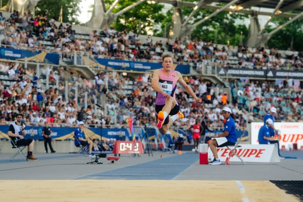 Max Heß (Germany) during the Triple Jump at the Wanda Diamond League MEETING de Paris on 20/06/2025 in Paris