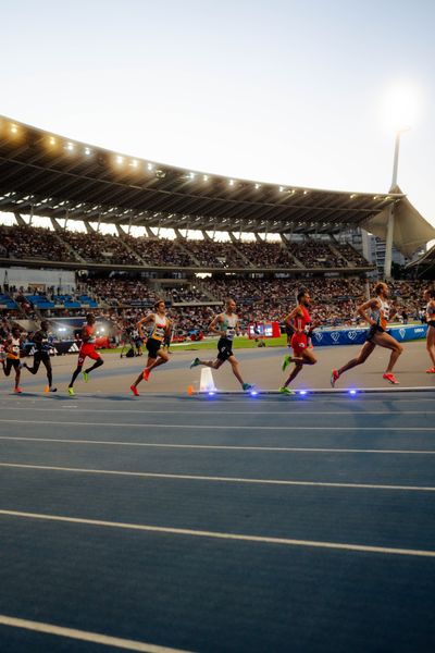 George Mills (United Kingdom), Azeddine Habz (France) during the 1500m race at the Wanda Diamond League MEETING de Paris on 20/06/2025 in Paris