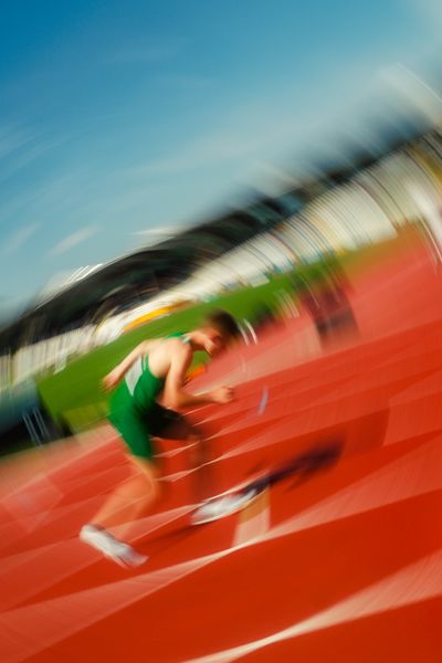 Ruth Hildebrand (SCL Heel Baden-Baden) waehrend der U16-/U23-DM am 05.07.2025 im Donaustadion in Ulm