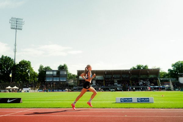 Annika Klezath (OTB Osnabrück) waehrend der U16-/U23-DM am 05.07.2025 im Donaustadion in Ulm