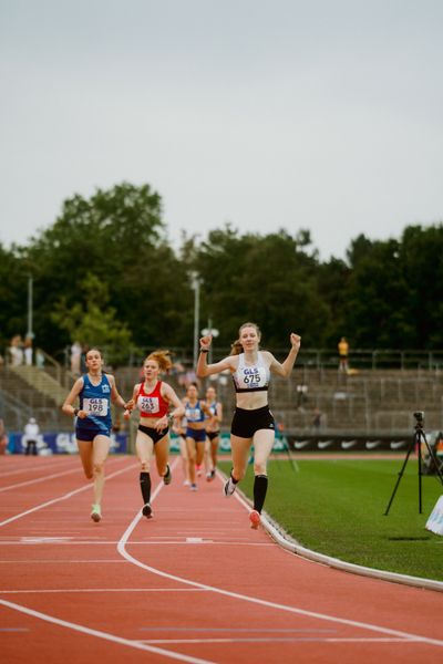 Valerie Fehlandt (LAV Zeven) waehrend der U16-/U23-DM am 06.07.2025 im Donaustadion in Ulm