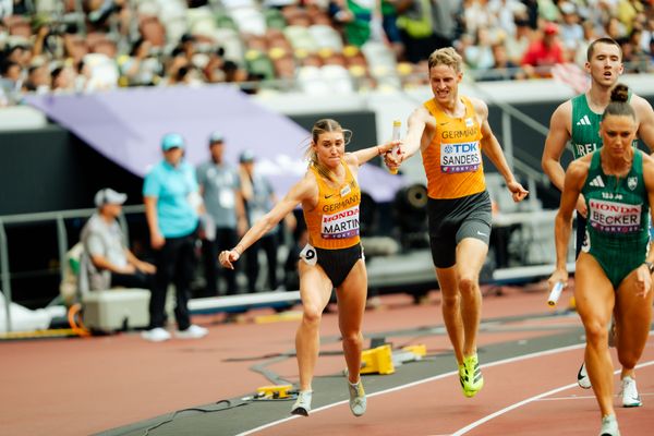 Manuel Sanders (GER), Johanna Martin (GER) during the World Athletics Championships on 13.09.2025 in Tokyo.