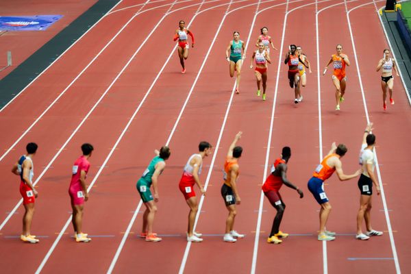 Heat 2 of the 4x400m mixed relays during the World Athletics Championships on 13.09.2025 in Tokyo.