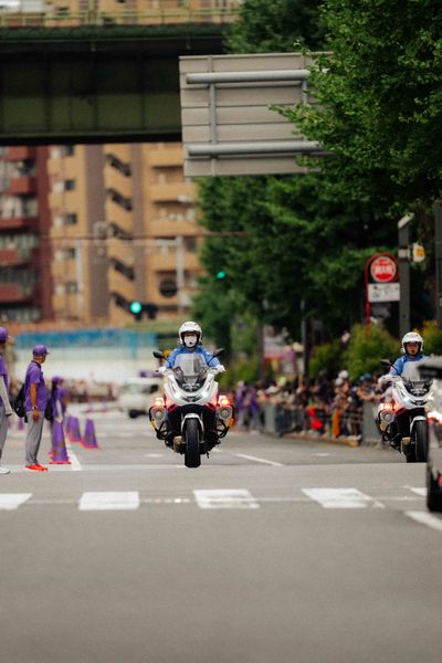 Police bike during the World Athletics Championships on 15.09.2025 in Tokyo.