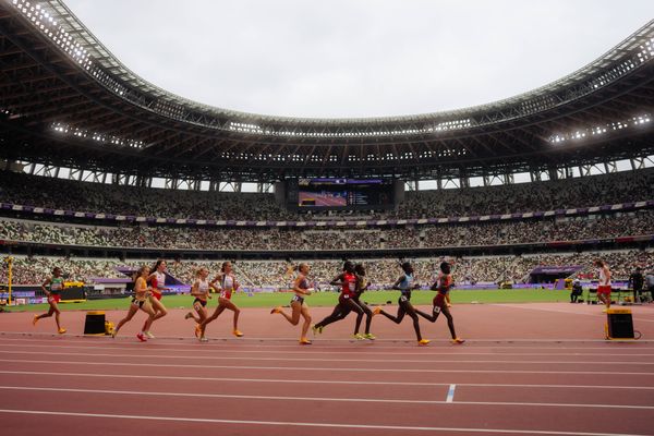 Olivia Gürth (GER), Flavie Renouard (FRA), Celestine Jepkosgei Biwot (KEN), Faith Cherotich (KEN) during the World Athletics Championships on 15.09.2025 in Tokyo.