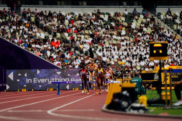 Lea Meyer (GER), Peruth Chemutai (UGA) during the World Athletics Championships on 15.09.2025 in Tokyo.