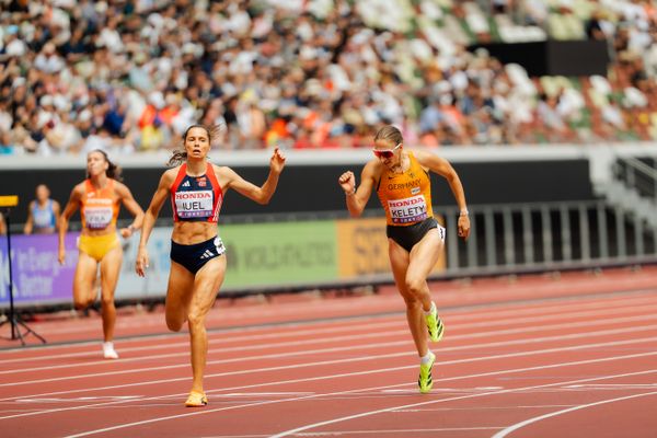 Elena Kelety (GER), Amalie Iuel (NOR) during the World Athletics Championships on 15.09.2025 in Tokyo.