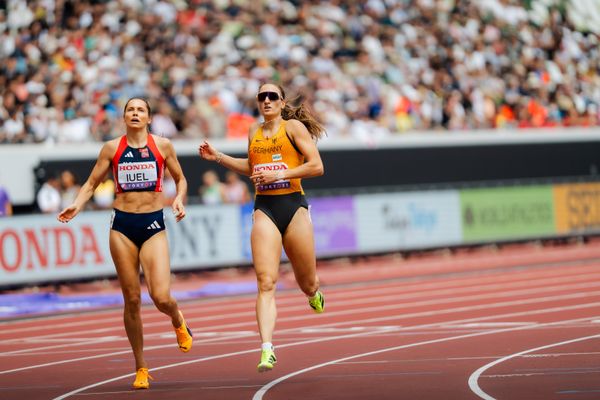 Elena Kelety (GER), Amalie Iuel (NOR) during the World Athletics Championships on 15.09.2025 in Tokyo.