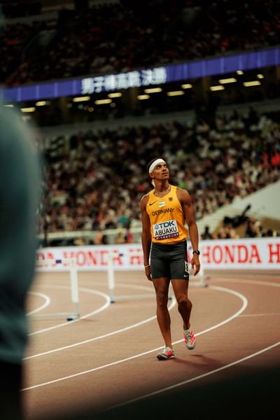 Joshua Abuaku (GER) during the World Athletics Championships on 15.09.2025 in Tokyo.