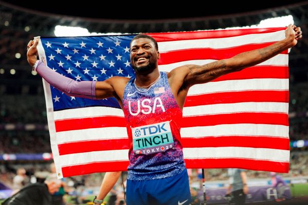 Cordell Tinch (USA) during the World Athletics Championships on 16.09.2025 in Tokyo.