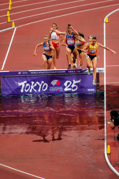 Lea Meyer (GER), Gesa Felicitas Krause (GER) during the World Athletics Championships on 17.09.2025 in Tokyo.