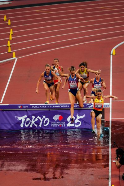 Lea Meyer (GER), Gesa Felicitas Krause (GER) during the World Athletics Championships on 17.09.2025 in Tokyo.