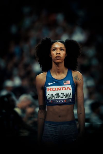Vashti Cunningham (USA) during the World Athletics Championships on 18.09.2025 in Tokyo.