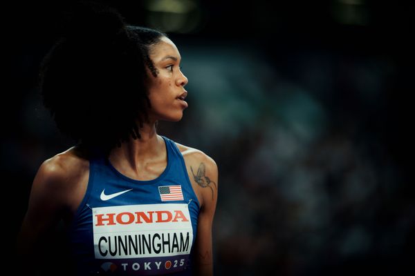 Vashti Cunningham (USA) during the World Athletics Championships on 18.09.2025 in Tokyo.