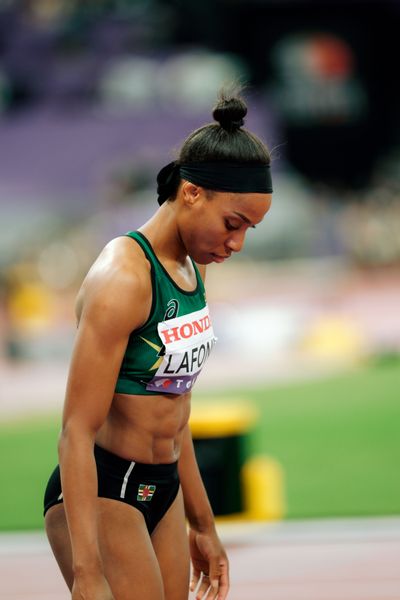 Thea Lafond (DMA) during the World Athletics Championships on 18.09.2025 in Tokyo.
