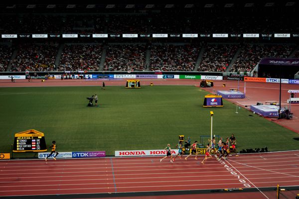Mohamed Abdilaahi (GER, Reed Fischer (USA), Jimmy Gressier (FRA), Niels Laros (NED), Jakob Ingebrigtsen (NOR), Cornelius Kemboi (KEN) during the World Athletics Championships on 19.09.2025 in Tokyo.