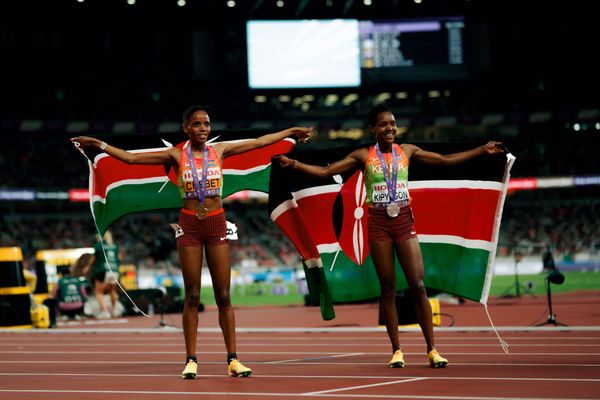 Beatrice Chebet (KEN), Faith Kipyegon (KEN) during the World Athletics Championships on 20.09.2025 in Tokyo.