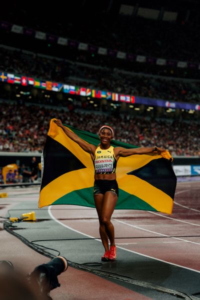 Shelly Ann Fraser Pryce (JAM) during the World Athletics Championships on 21.09.2025 in Tokyo.