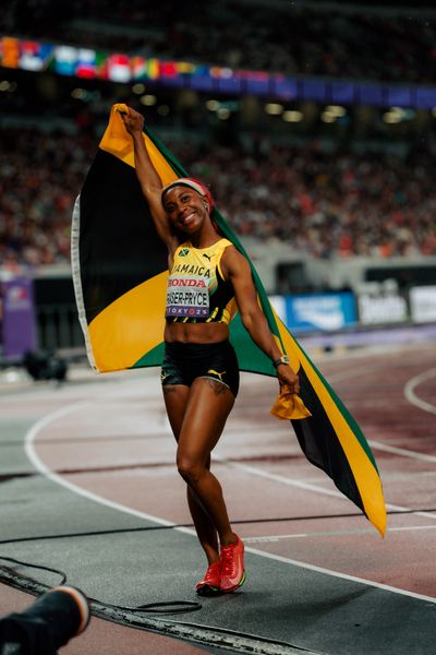 Shelly Ann Fraser Pryce (JAM) during the World Athletics Championships on 21.09.2025 in Tokyo.