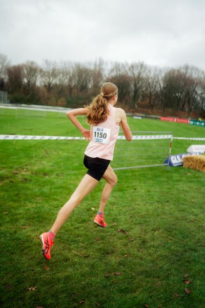 Julia Ehrle (LG farbtex Nordschwarzwald) im Lauf L03 - Weibliche Jugend U20 bei den Deutschen Meisterschaften im Crosslauf auf dem Sportgelände Bürgerpark Nord am 29.11.2025 in Darmstadt