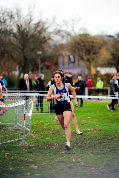 Tanya Schulz (SV Rosche) im Lauf L03 - Weibliche Jugend U20 bei den Deutschen Meisterschaften im Crosslauf auf dem Sportgelände Bürgerpark Nord am 29.11.2025 in Darmstadt