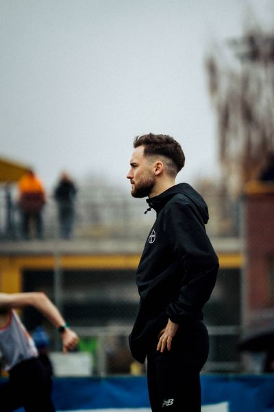 Max Nores (TSV Bayer 04 Leverkusen) im Lauf L10 - Männer, U23 Langstrecke bei den Deutschen Meisterschaften im Crosslauf auf dem Sportgelände Bürgerpark Nord am 30.11.2025 in Darmstadt