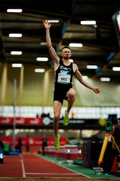 Simon Batz (MTG Mannheim) am 08.02.2026 beim Sparkassen Indoor Meeting in der Helmut-Körnig-Halle in Dortmund