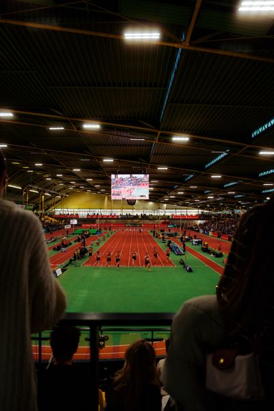 60m vom Zuschauerrang am 08.02.2026 beim Sparkassen Indoor Meeting in der Helmut-Körnig-Halle in Dortmund