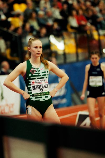 Nike Dangelmaier (Berlin Track Club) am 08.02.2026 beim Sparkassen Indoor Meeting in der Helmut-Körnig-Halle in Dortmund