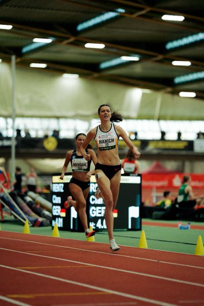 Lina Hanich (LC Paderborn) am 08.02.2026 beim Sparkassen Indoor Meeting in der Helmut-Körnig-Halle in Dortmund
