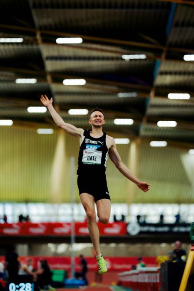 Simon Batz (MTG Mannheim) am 08.02.2026 beim Sparkassen Indoor Meeting in der Helmut-Körnig-Halle in Dortmund