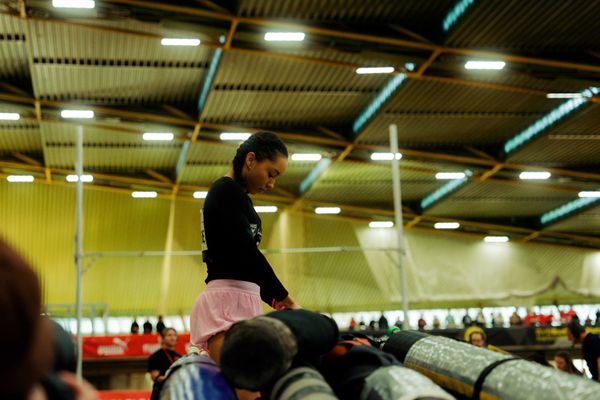 Jacqueline Otchere (MTG Mannheim) am 08.02.2026 beim Sparkassen Indoor Meeting in der Helmut-Körnig-Halle in Dortmund