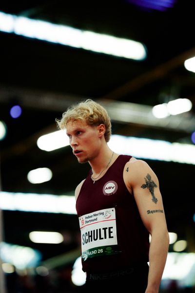 Marvin Schulte (ASV Köln e. V.) am 08.02.2026 beim Sparkassen Indoor Meeting in der Helmut-Körnig-Halle in Dortmund